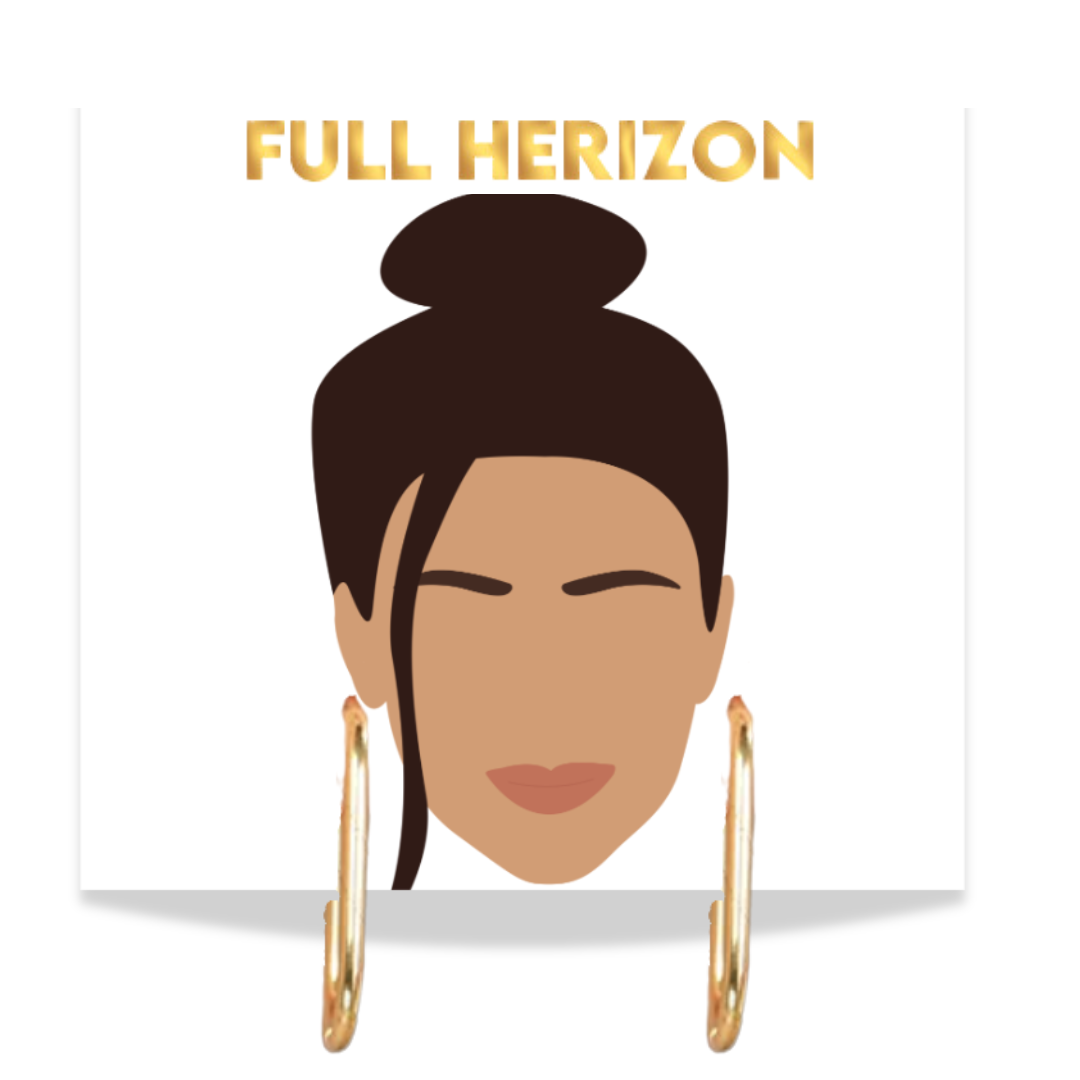 Signature Gold Hoops