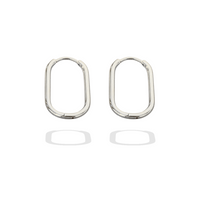 Signature Silver Hoops