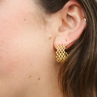 Catching Feelings Gold Hoops