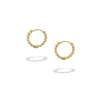 Gold Bubble Hoops