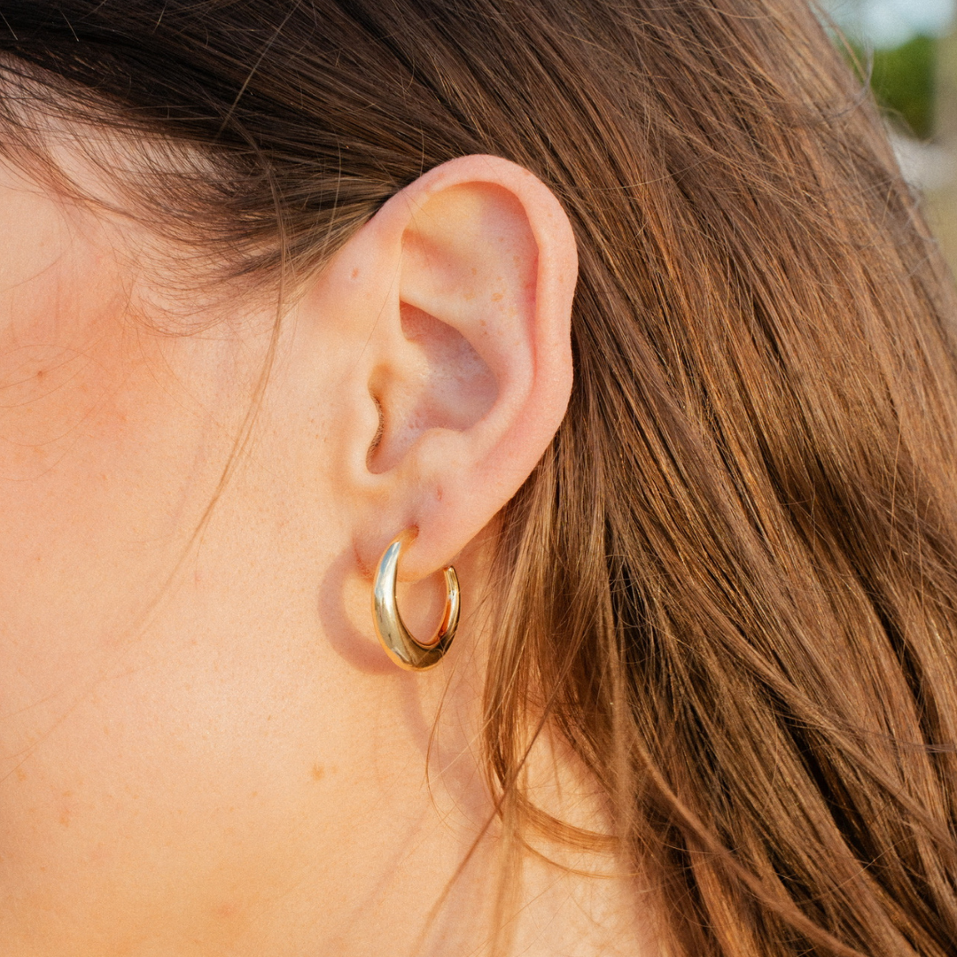 Silhouette Gold Hoops