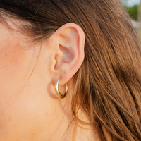 Silhouette Gold Hoops