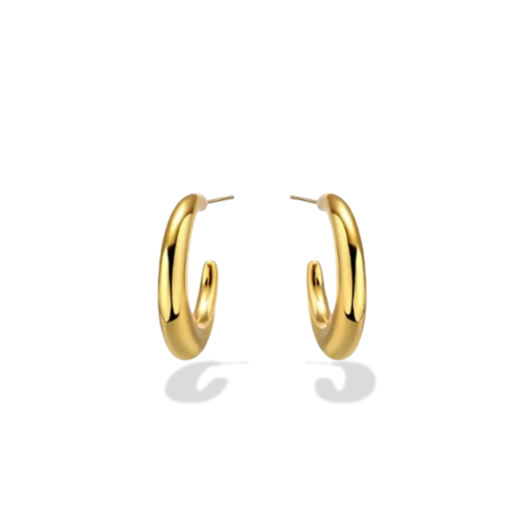 Silhouette Gold Hoops