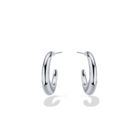 Silhouette Silver Hoops
